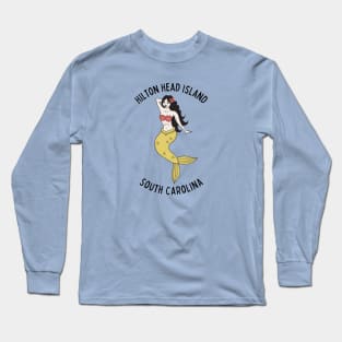 Hilton Head Island South Carolina Mermaid Long Sleeve T-Shirt